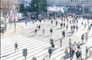 渋谷駅周辺の様子